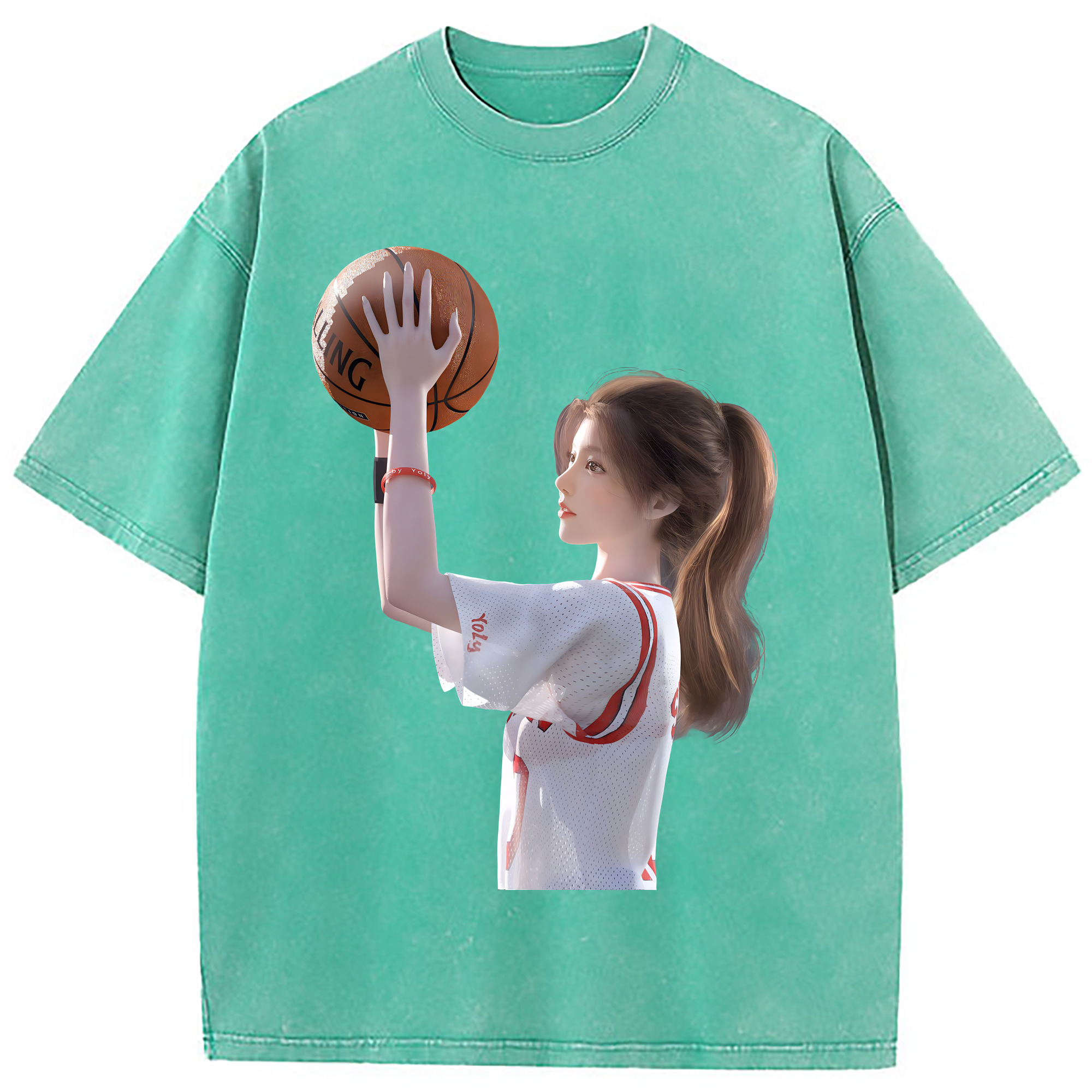 （画像用） SLAM DUNK／スラムダンク 綿100% ヴィンテージ風 半袖Tシャツ（フロントプリント）